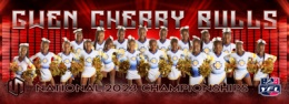 2023 UYFL - Cheer - 39 - Gwen Cherry Bulls - 10U Large - AM Session - TEAM PHOTO