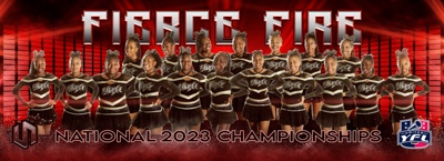 2023 UYFL - Cheer - 74 - Fierce Fire - 14U Large - PM Session - TEAM PHOTO