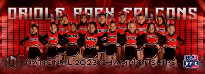 2023 UYFL - Cheer - 89 - Oriole Park Falcons - 12U Small Level 1 - PM Session - TEAM PHOTO